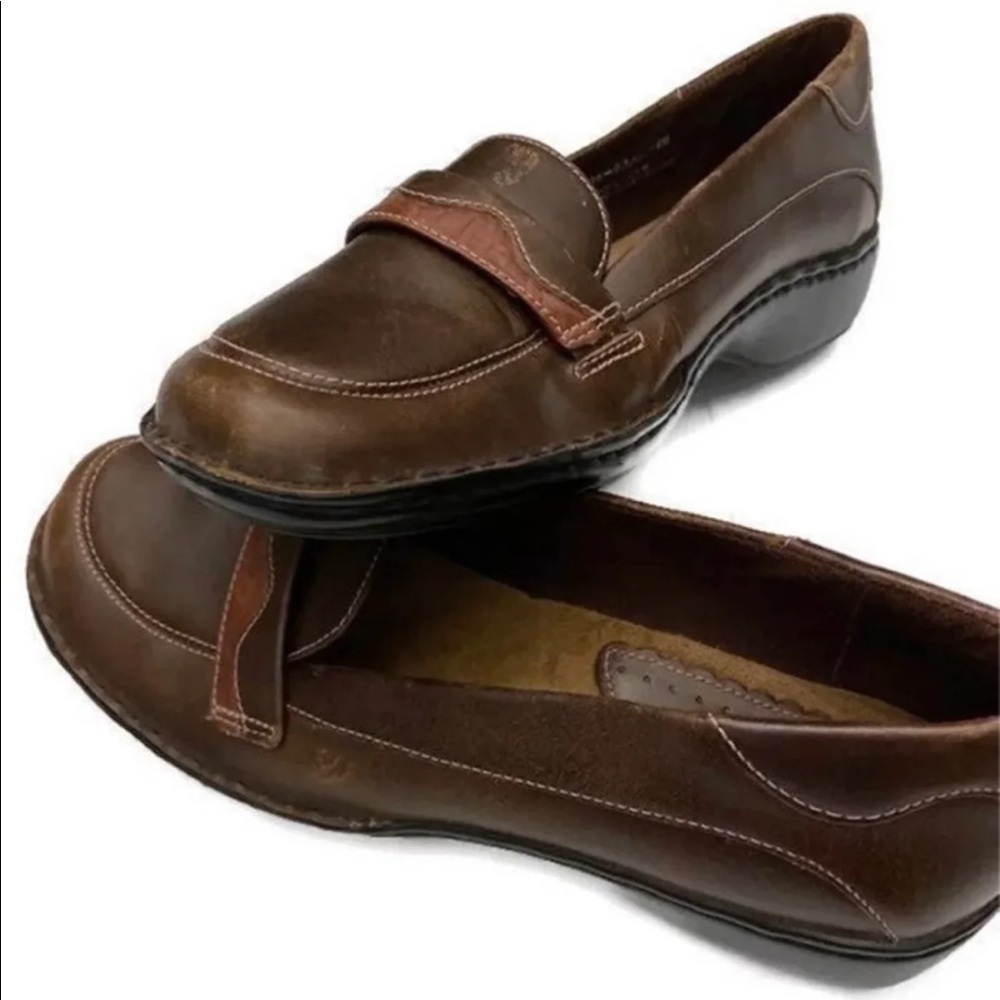Clarks Artisan‎ Slip on Shoe Brown Size 8